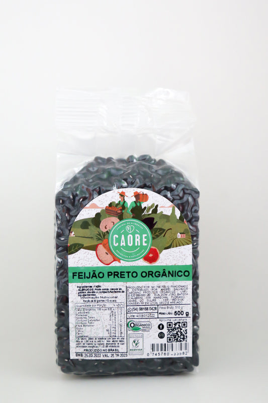 Feijão Preto Orgânico 500 Gramas