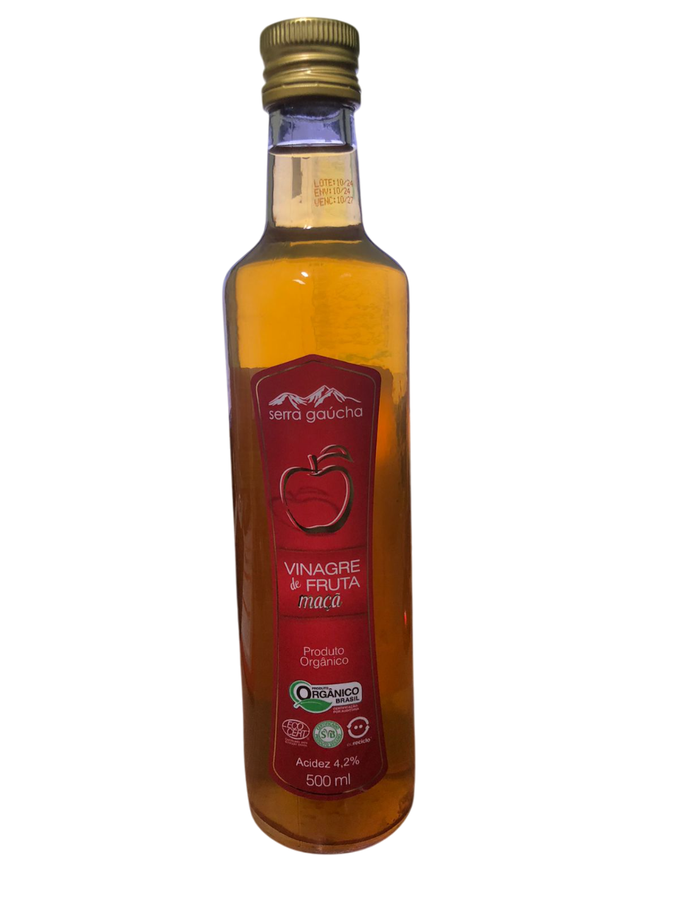 Vinagre de Fruta Maçã Orgânico 500 ml Villa Rica (cópia)