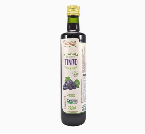 Vinagre de Vinho Tinto Orgânico 500 Ml Fazenda São Roque